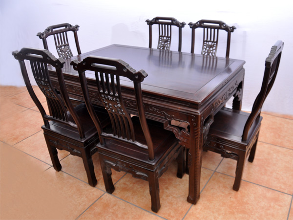 餐桌七件套(锦隆家具)